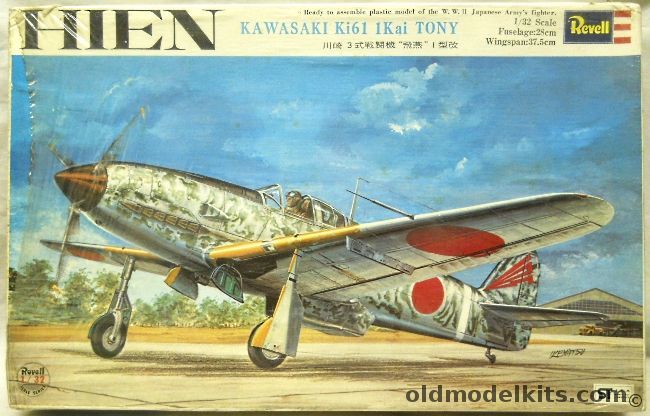 Revell 1/32 Kawasaki Ki-61 Hien Tony, H276-700 plastic model kit